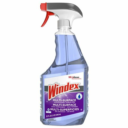 SC JOHNSON Windex Multi-Surface Cleaner Trigger Spray 32 oz Fresh Scent, 8PK 322381